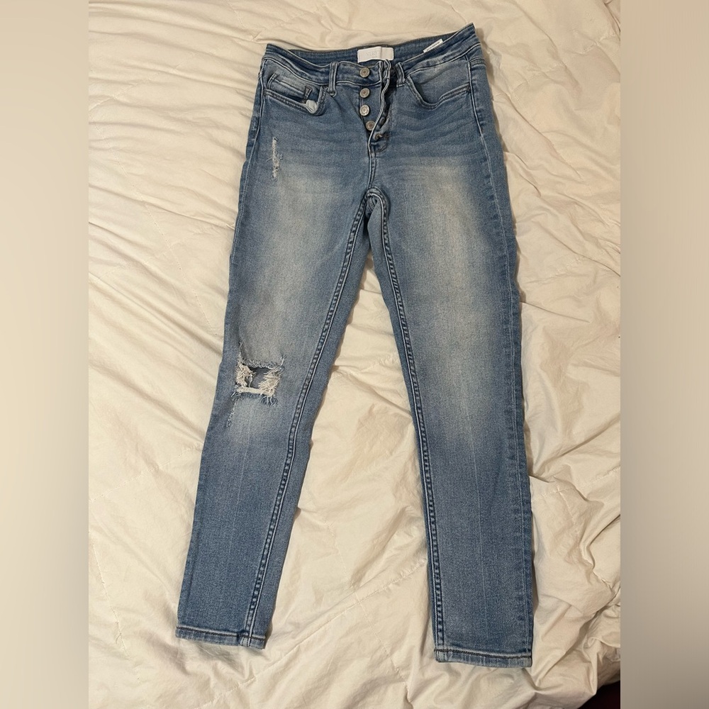 VERVET Denim distressed skinny jean | size 27